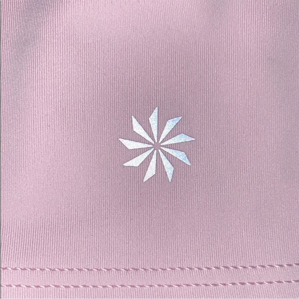 Athleta Conscious Crop SuperSonic D-FD Pale Pink L - Picture 5 of 6
